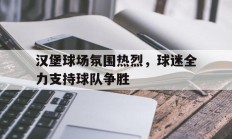 汉堡球场氛围热烈，球迷全力支持球队争胜的简单介绍