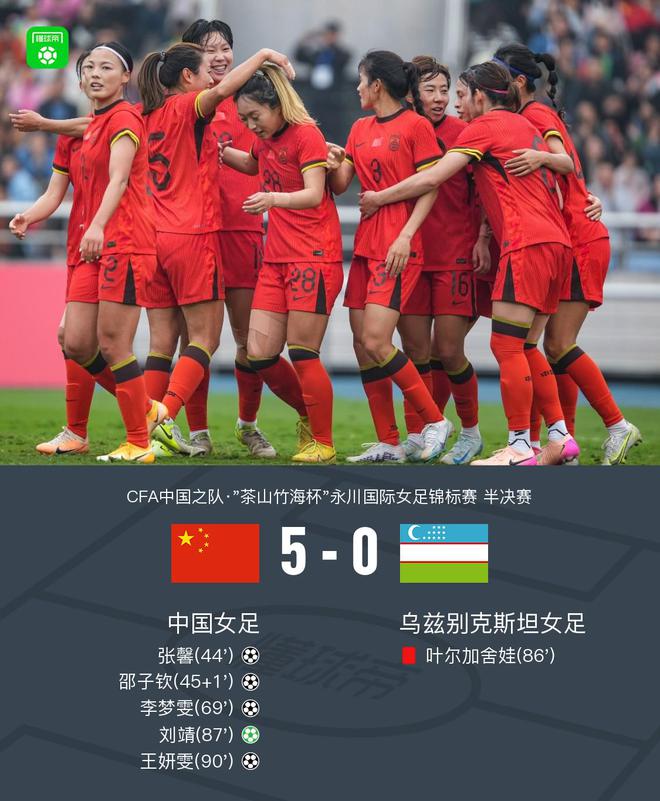 中国女足球员表现出色，展现出团队凝聚力的简单介绍